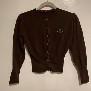 Vivienne Westwood Cropped Crewneck Cardigan
